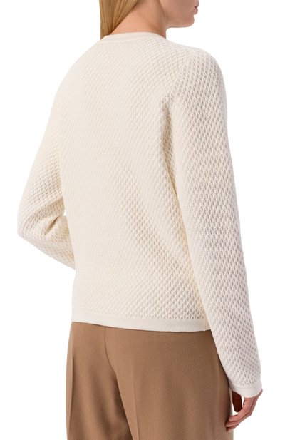 Кардиган из шелка и хлопка MVST кремового цвета по цене 138000 руб., арт. M26.2PW.K215/Y203, фото 4 Кардиган из шелка и хлопка MVST, арт. M26.2PW.K215/Y203, фото 4