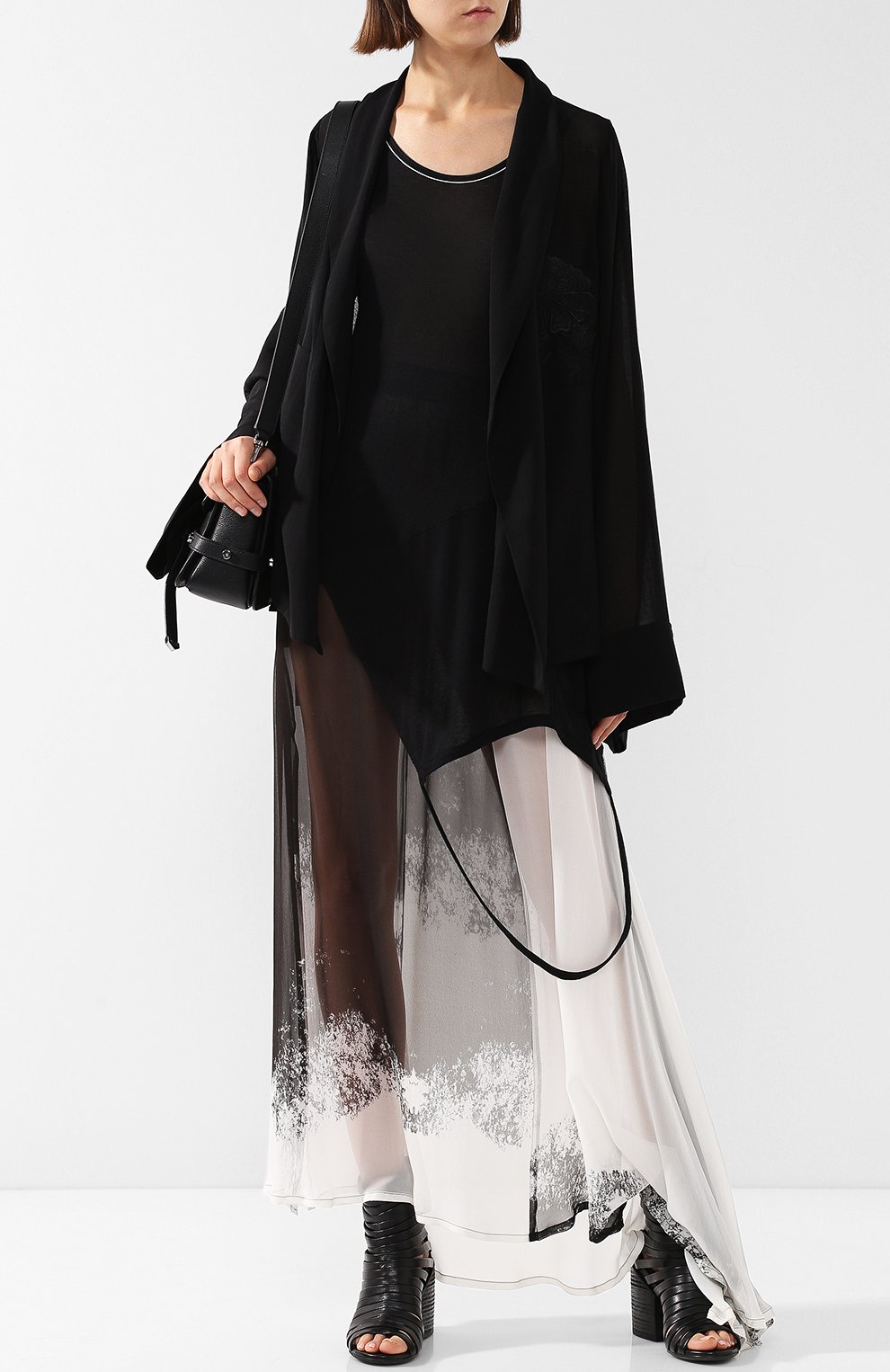 Шерстяной жакет с поясом и декоративной вышивкой ANN DEMEULEMEESTER, арт. 1801-1830-P-116-099, фото 2