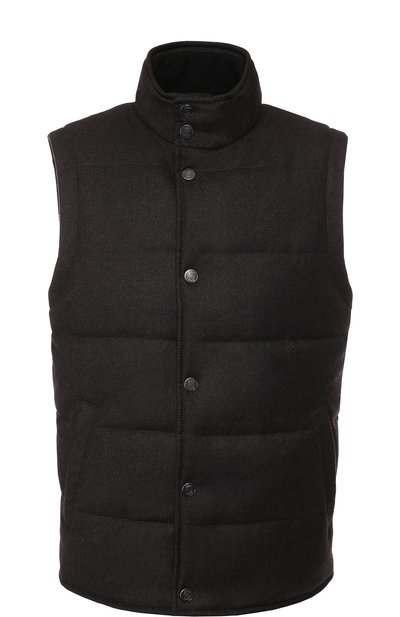 Утепленный кашемировый жилет на молнии с воротником-стойкой BRIONI, арт. SUM00L/07374, фото 1