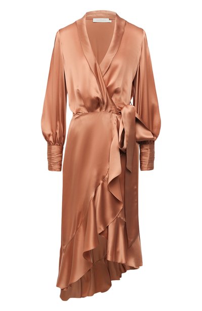 Женское атласное платье ZIMMERMANN, арт. 8066DRLAD