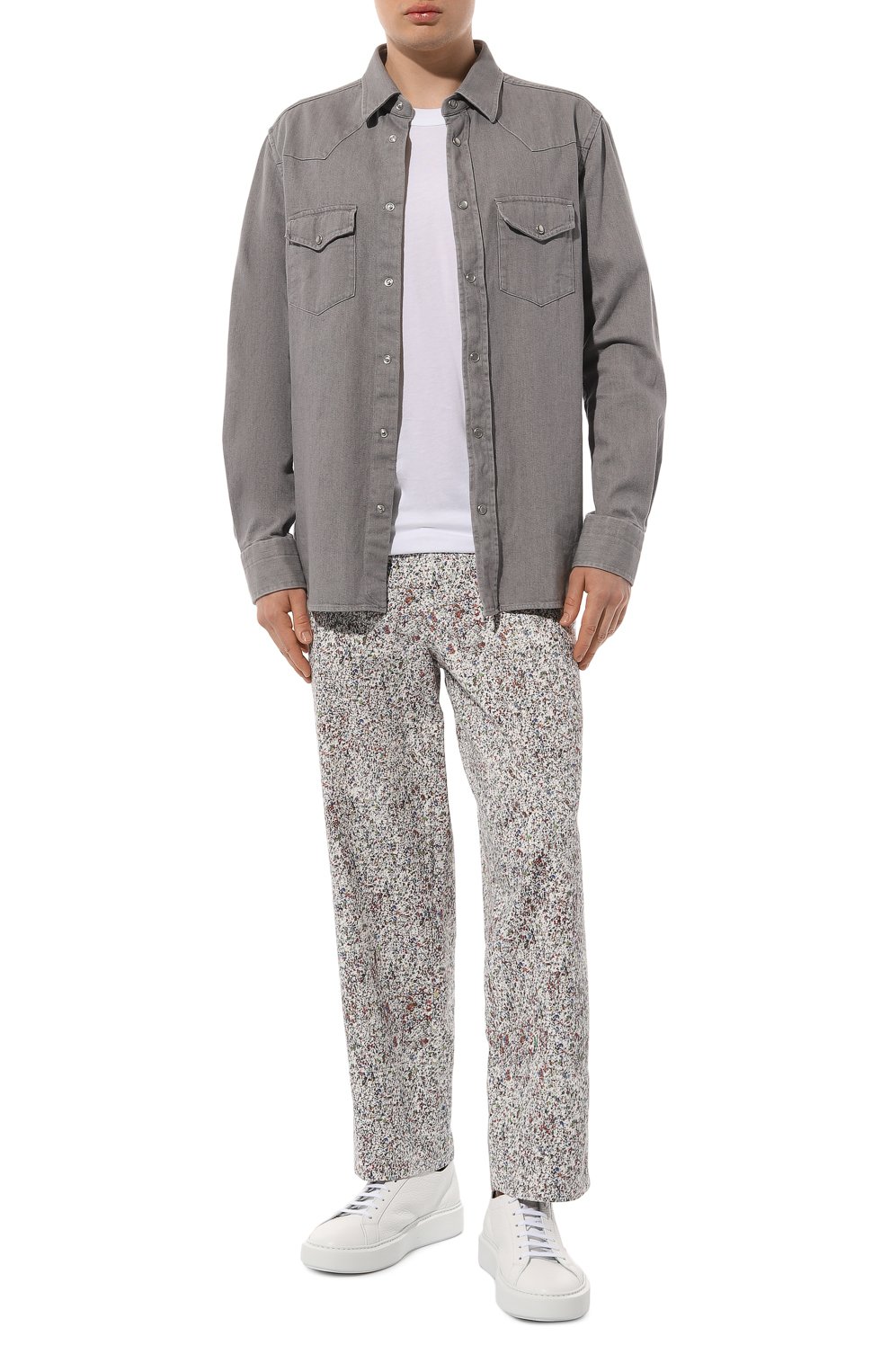 Джинсы KITON белого цвета по цене 71950 руб., арт. UPKN039K0758D01, фото 2 Джинсы KITON, арт. UPKN039K0758D01, фото 2