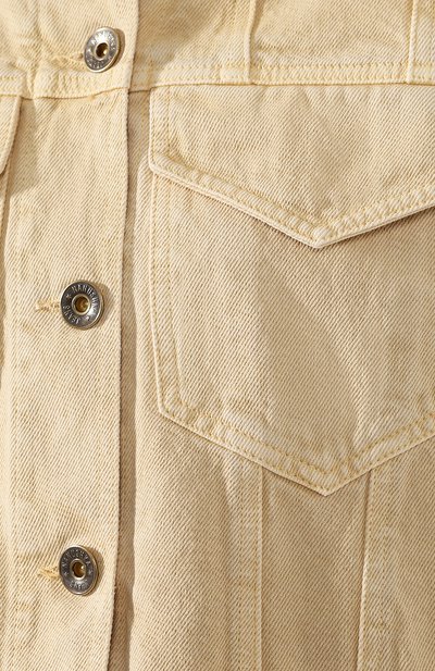 Джинсовая куртка NANUSHKA бежевого цвета по цене 41900 руб., арт. M0JAVE_CREME_DENIM, фото 5 Джинсовая куртка NANUSHKA, арт. M0JAVE_CREME_DENIM, фото 5