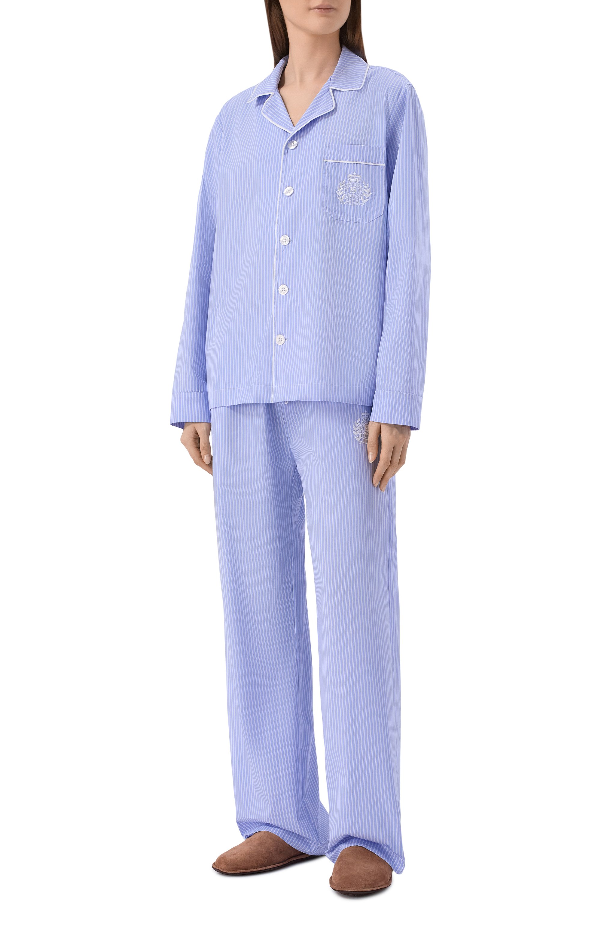 Хлопковые брюки SPORTY AND RICH, арт. PA07876243ST02, фото 2