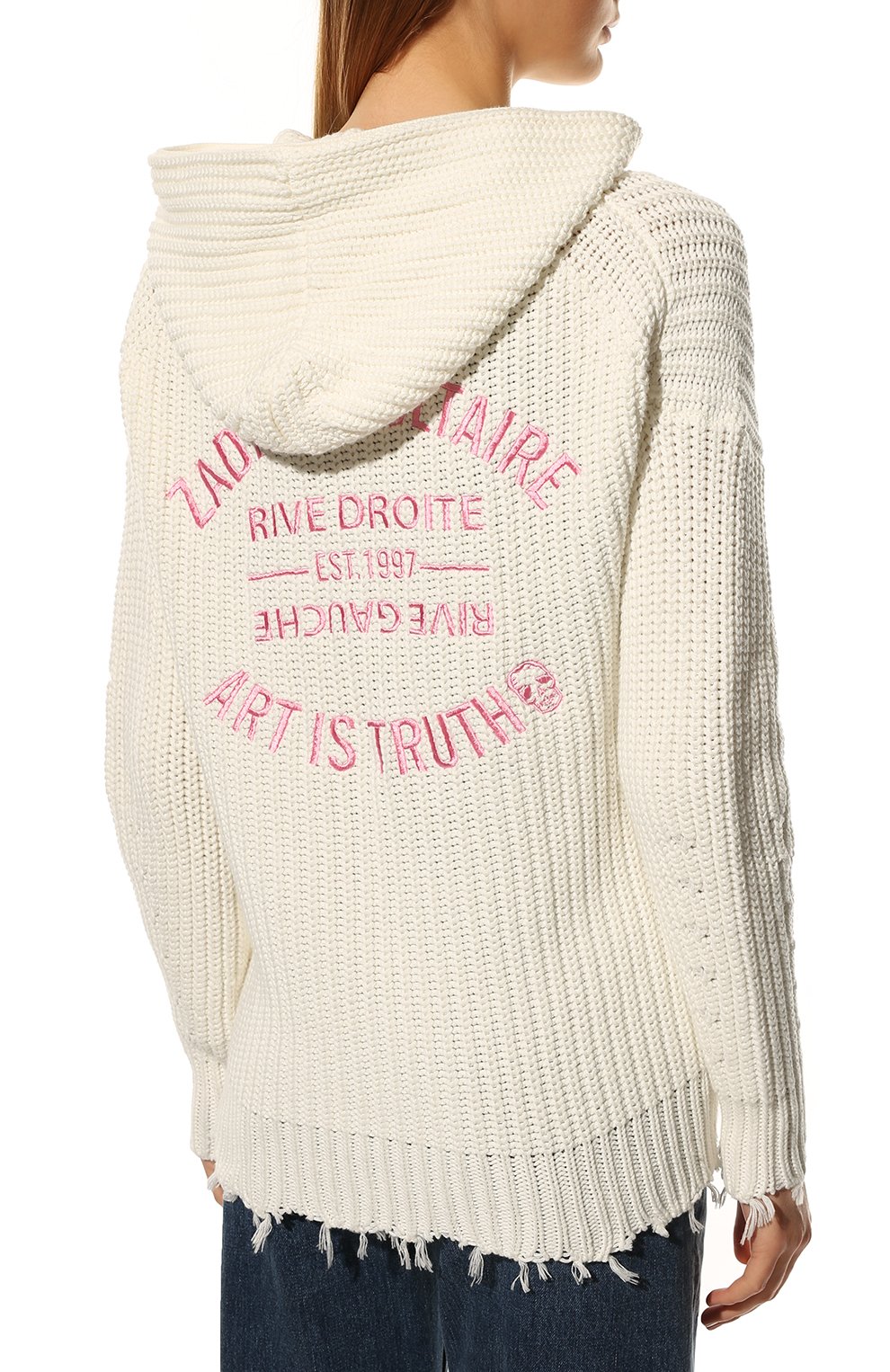 Кардиган из хлопка и шелка ZADIG AND VOLTAIRE, арт. KWCA00016, фото 4