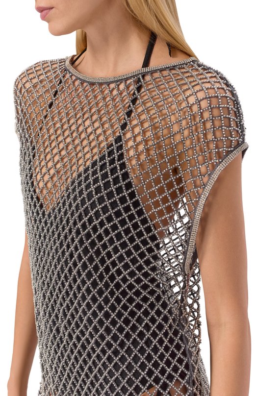 Платье с отделкой стразами LIVY 655734551 Серебряный  655734551 Фото 4