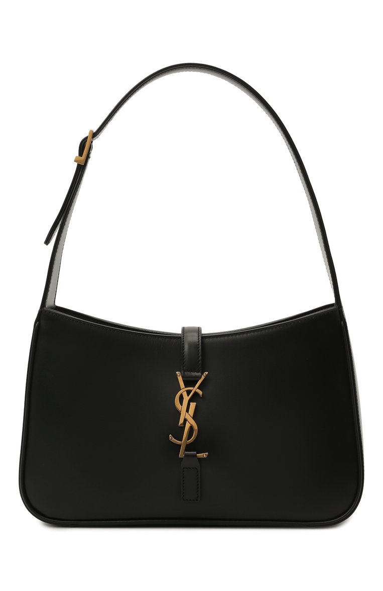 Женская сумка le 5 à 7 SAINT LAURENT черного цвета, арт. 657228/2R20W | Фото 1 (Материал: Натуральная кожа; Сумки-технические: Сумки top-handle; Размер: small; Автоматизация ТО: Проставлено; Автоматизация состава: Проставлено)
