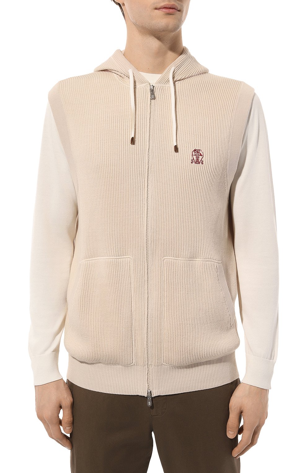 Хлопковый жилет BRUNELLO CUCINELLI, арт. M2920B2308, фото 3