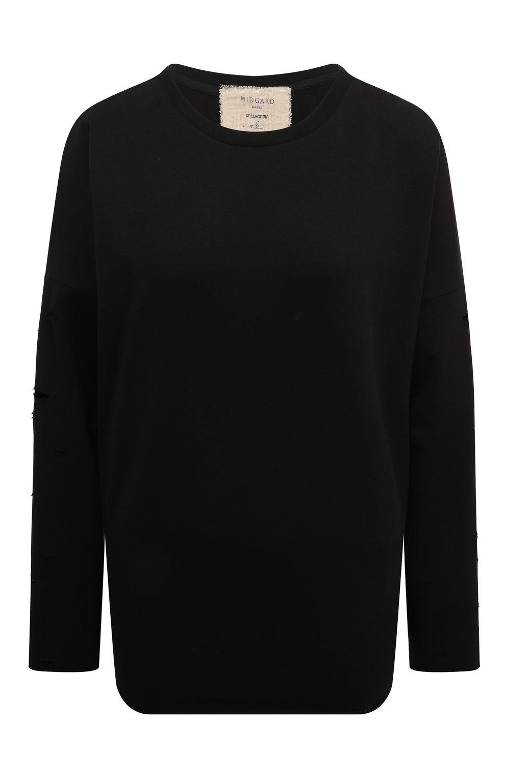 Хлопковый лонгслив MIDGARD PARIS, арт. FA1-SW23-BK, фото 1
