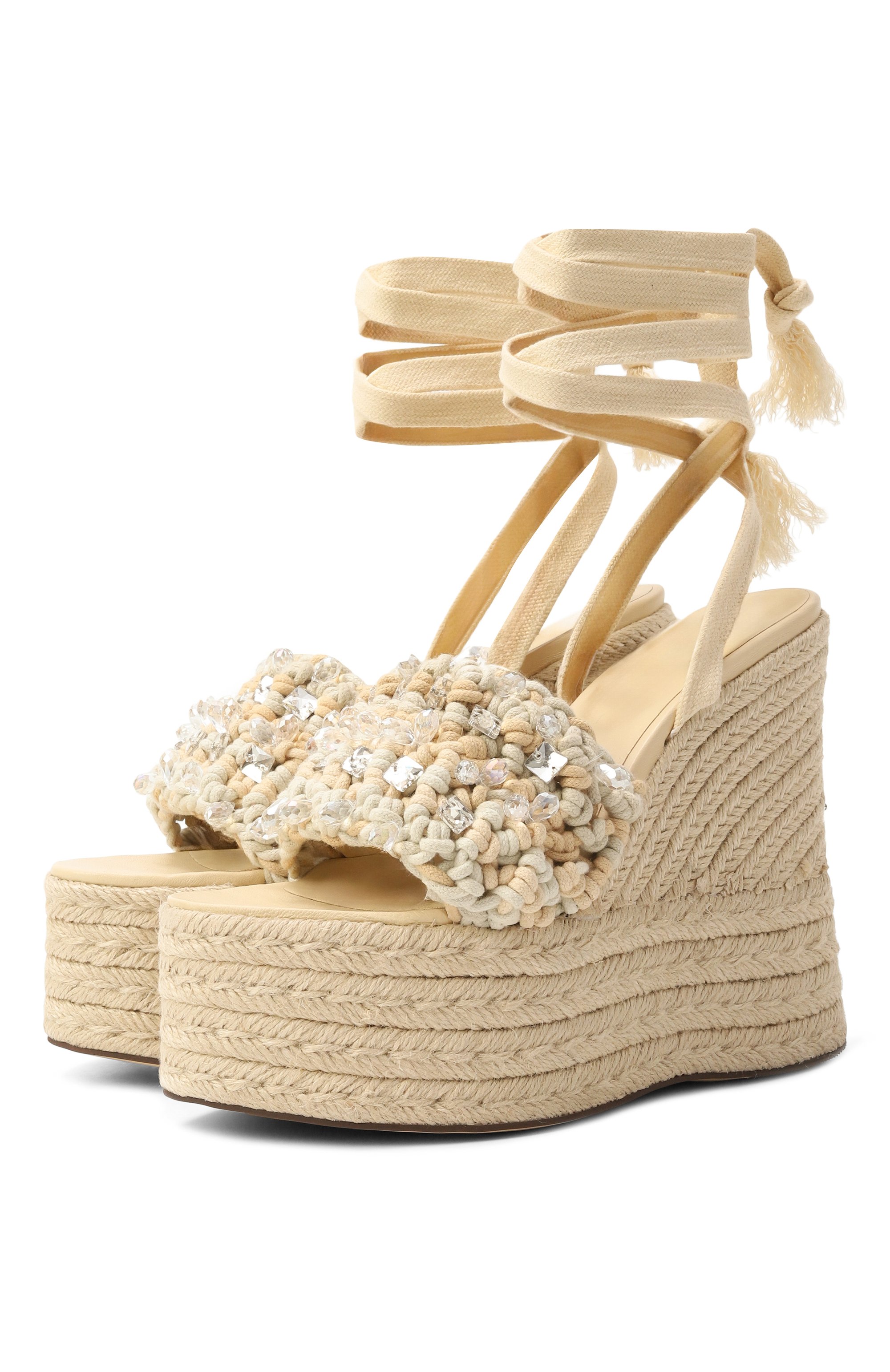 Текстильные босоножки peony NAKED WOLFE, арт. PE0NY/R0PE, фото 1