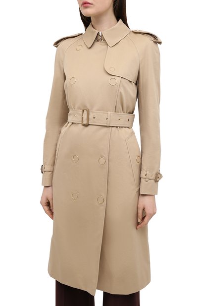 Хлопковый тренч BURBERRY, арт. 8035917, фото 3