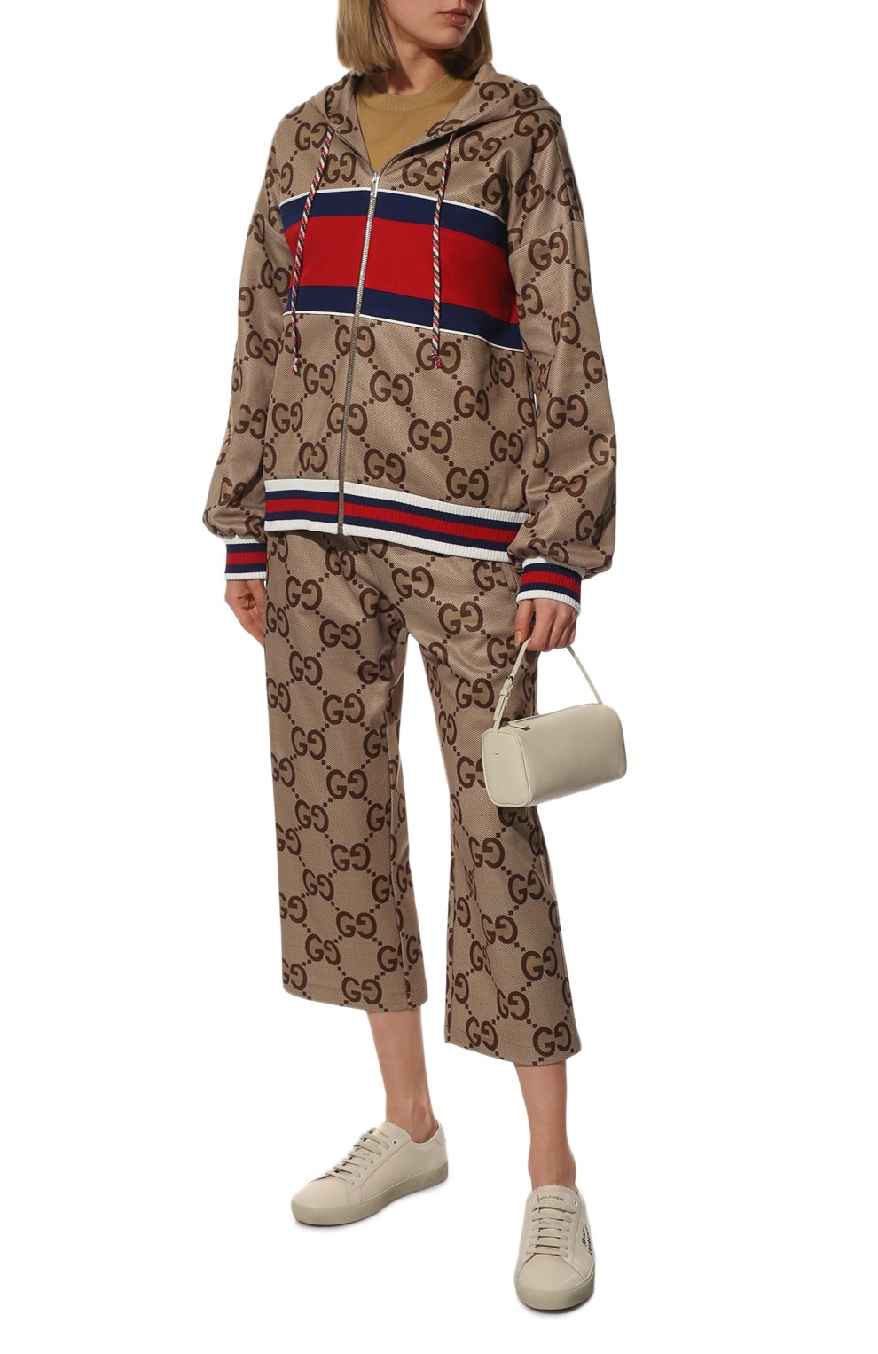 Брюки GUCCI бежевого цвета по цене 141120 руб., арт. 685762/XJD3N, фото 2 Брюки GUCCI, арт. 685762/XJD3N, фото 2