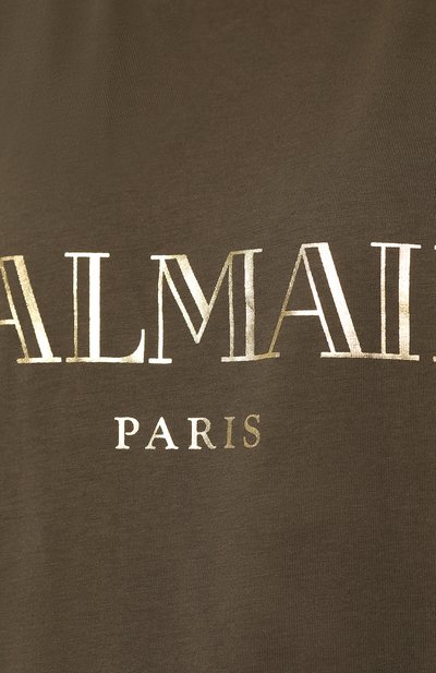 Хлопковый топ с логотипом бренда BALMAIN, арт. 158010/326I, фото 5