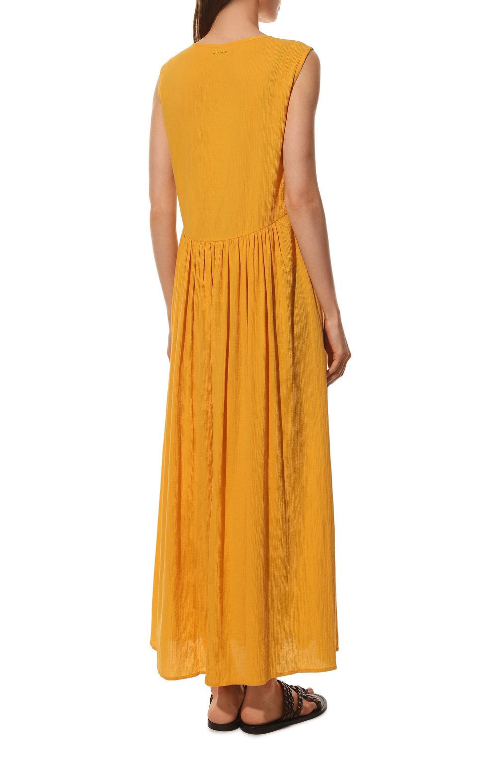 Хлопковое платье WEEKEND MAX MARA желтого цвета по цене 31000 руб., арт. VOLANTE 32210128, фото 4 Хлопковое платье WEEKEND MAX MARA, арт. VOLANTE 32210128, фото 4