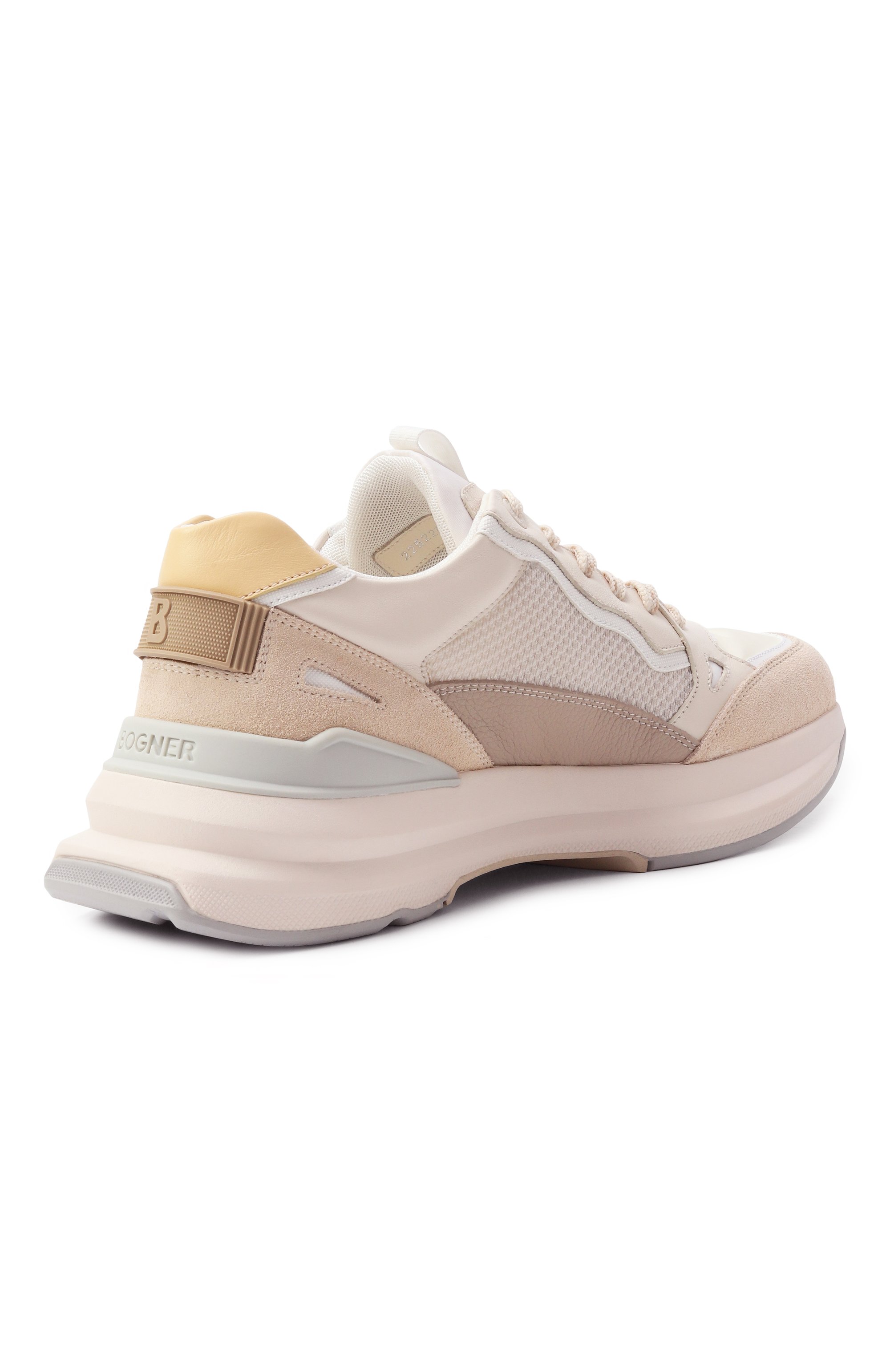 Комбинированные кроссовки ctp25 BOGNER светло-бежевого цвета по цене 56950 руб., арт. CTP25, фото 5 Комбинированные кроссовки ctp25 BOGNER, арт. CTP25, фото 5