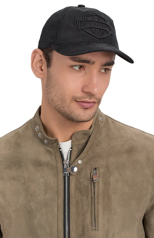 Хлопковая бейсболка Harley-Davidson 99415-16VM Чёрный  99415-16VM Фото 2