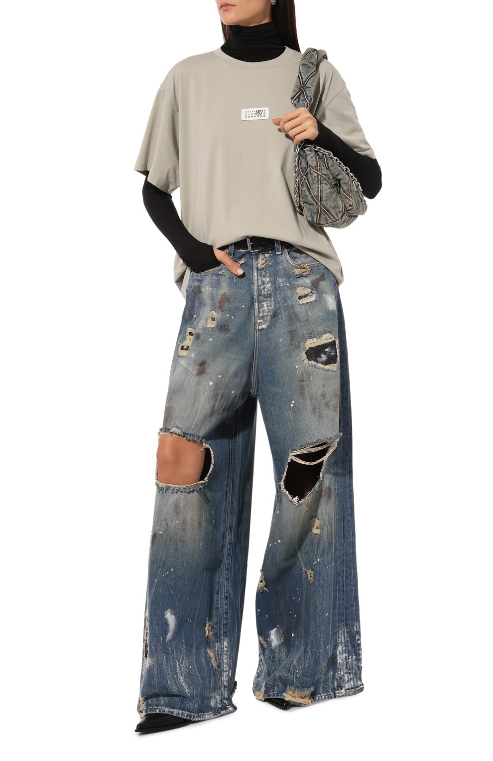 Хлопковая футболка MM6, арт. SH0GC0033/S24312, фото 2