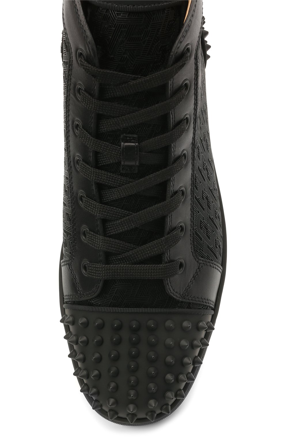 Комбинированные кеды lou spikes 2 CHRISTIAN LOUBOUTIN, арт. 1210802/L0U SPIKES 2 FLAT, фото 5