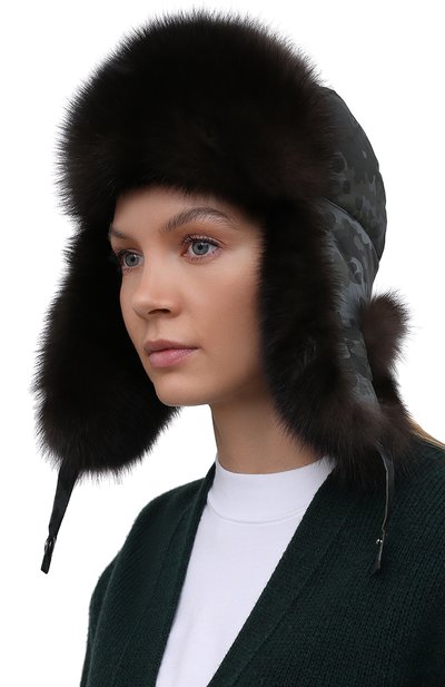 Шапка-ушанка с мехом соболя BLACK SABLE, арт. BS-005AF3, фото 2