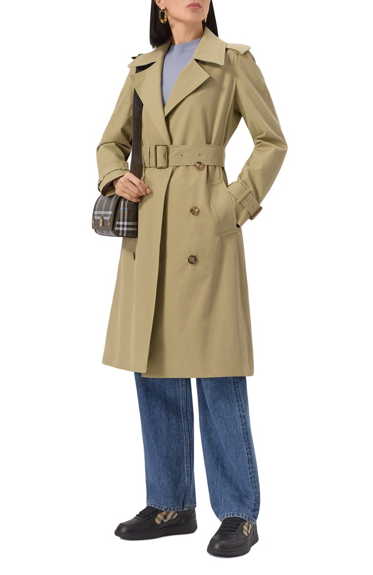 Комбинированные кеды terrace BURBERRY, арт. 8108653, фото 1