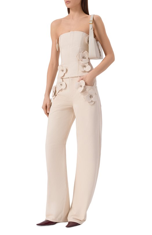 Джинсы David Koma RE26DK26DTRA Кремовый  RE26DK26DTRA Фото 2