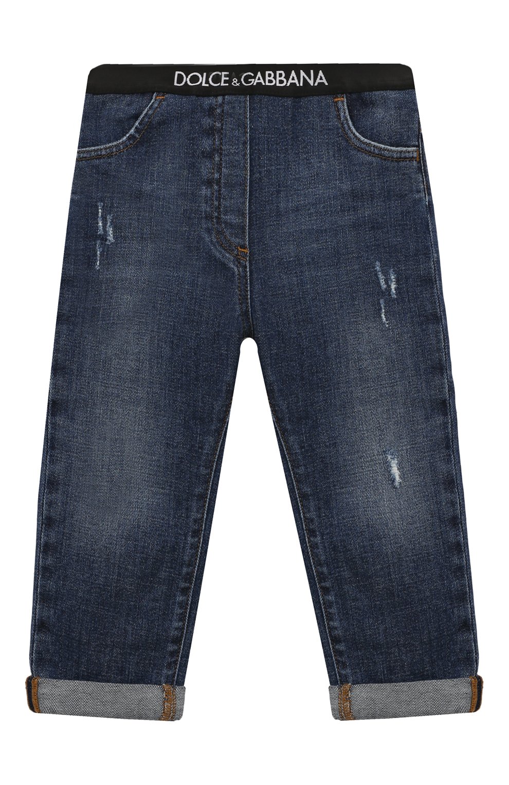 Джинсы DOLCE & GABBANA темно-синего цвета по цене 34300 руб., арт. L22F48/LDA66, фото 1 Джинсы DOLCE & GABBANA, арт. L22F48/LDA66, фото 1