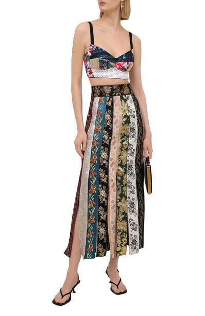 Бра-топ DOLCE & GABBANA разноцветного цвета по цене 89950 руб., арт. F7T18T/GDY11, фото 2 Бра-топ DOLCE & GABBANA, арт. F7T18T/GDY11, фото 2