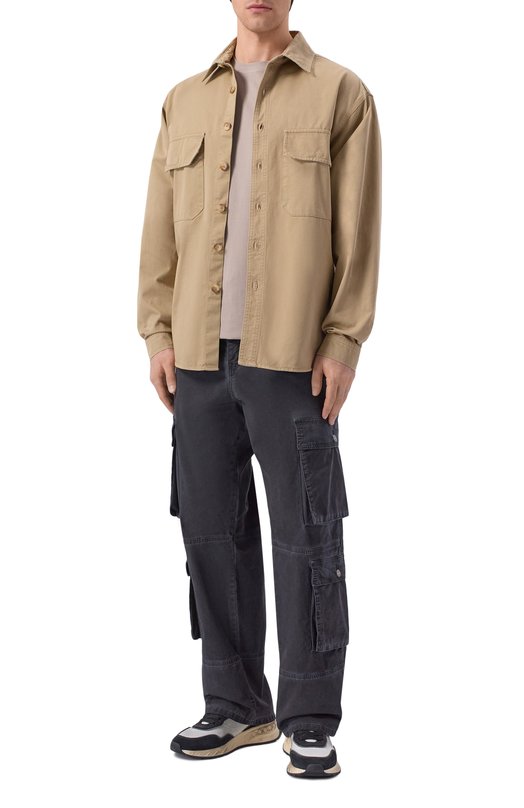 Хлопковая футболка Bogner 58446604_1 Бежевый  58446604_1 Фото 2