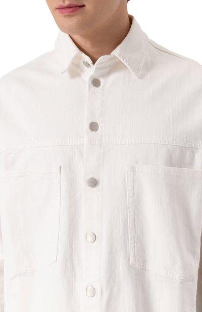 Хлопковая рубашка ANDREA YA'AQOV белого цвета по цене 59600 руб., арт. 25MBEL59, фото 5 Хлопковая рубашка ANDREA YA'AQOV, арт. 25MBEL59, фото 5