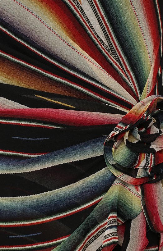 Шелковое платье Ralph Lauren Разноцветный, фото 2