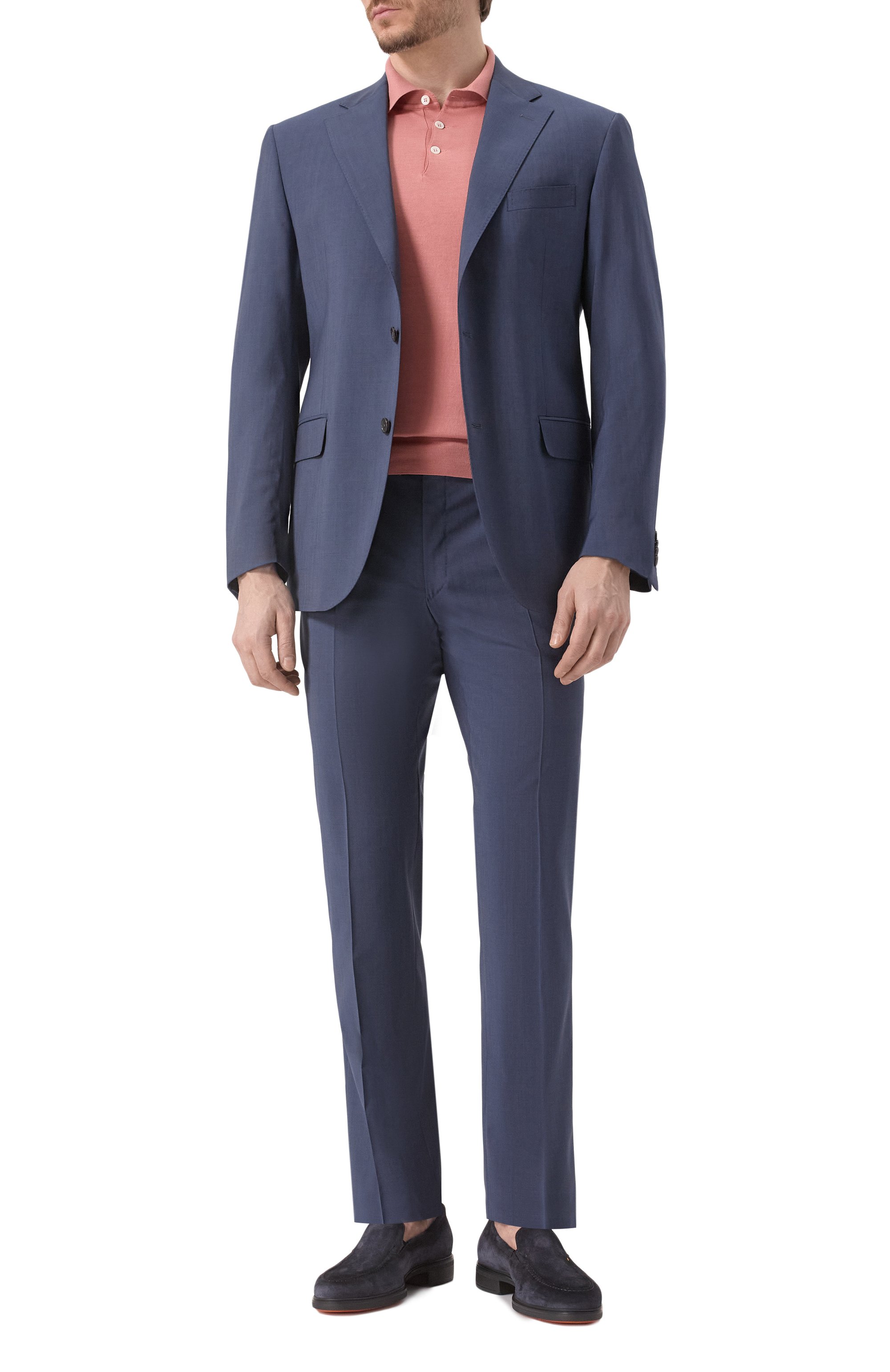 Хлопковое поло BRUNELLO CUCINELLI кораллового цвета по цене 74450 руб., арт. M29800125, фото 2 Хлопковое поло BRUNELLO CUCINELLI, арт. M29800125, фото 2