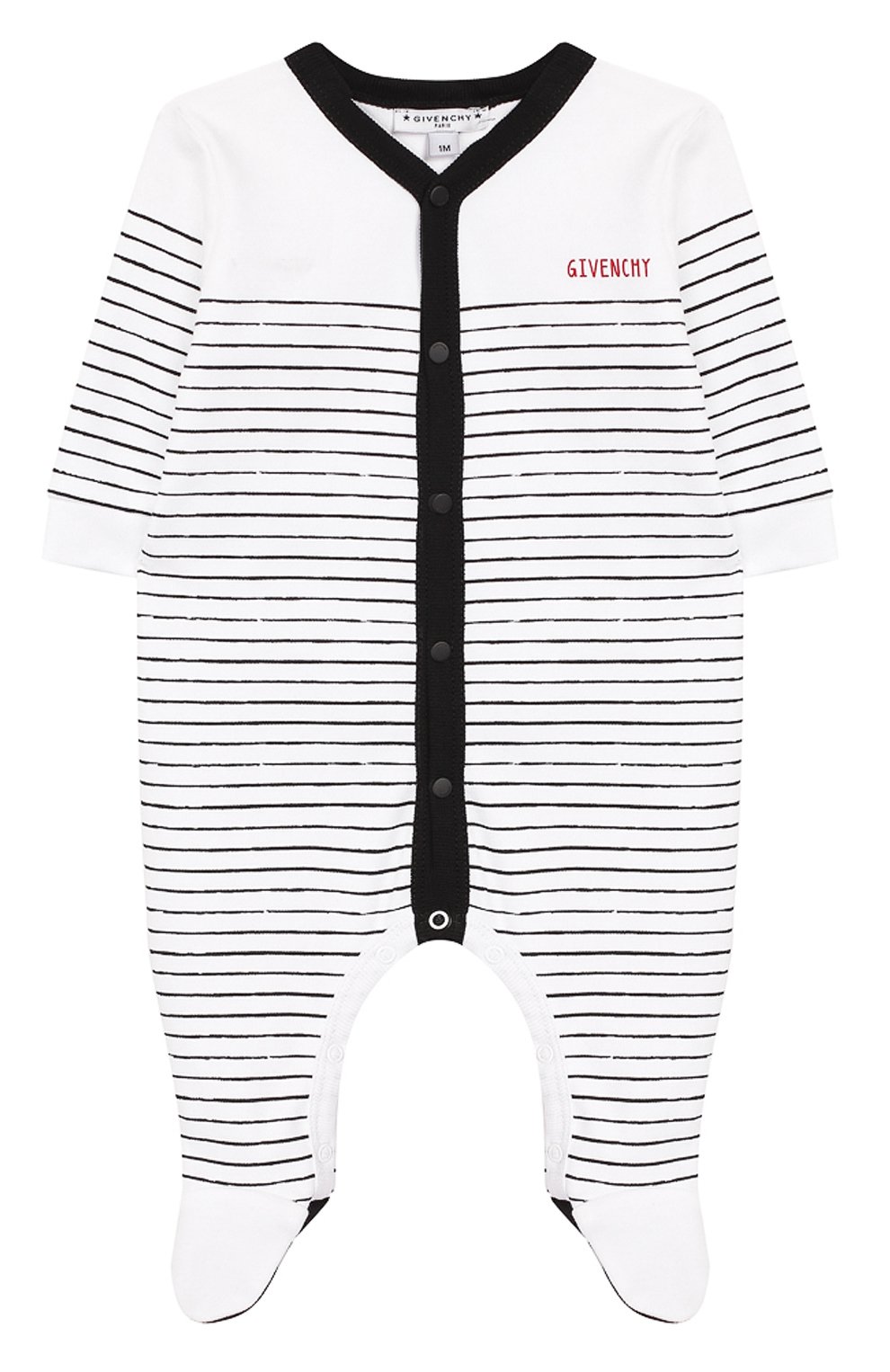 Комплект из хлопкового комбинезона и шапки с нагрудником GIVENCHY, арт. H98049, фото 3