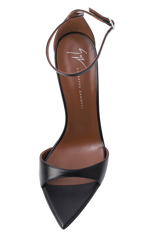 Кожаные босоножки Intriigo Strap 105 Giuseppe Zanotti Design I400005_ Чёрный  I400005_ Фото 6