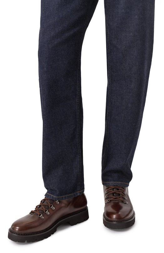 Кожаные ботинки Polacco Livigno W.Gibbs 0260021/CAMEL/VITELL0 W00LEN Коричневый  0260021/CAMEL/VITELL0 W00LEN Фото 3