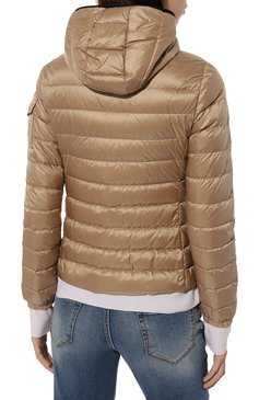 Женская пуховая куртка bles MONCLER бежевого цвета, арт. 1A000-61-5396Q | Фото 4 (Материал подклада: Синтетический материал; Материал внешний: Синтетический материал; Рукава: Длинные; Материал сплава: Проставлено; Длина (верхняя одежда): Короткие; Драгоценные камни: Проставлено; Материал утеплителя: Пух и перо; Стили: Кэжуэл; Кросс-КТ: Куртка, Утепленные; Женское Кросс-КТ: Подстежка)