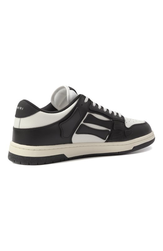 Кожаные кеды  Skel-Top Amiri AMF0SR1047 Чёрно-белый  AMF0SR1047 Фото 5