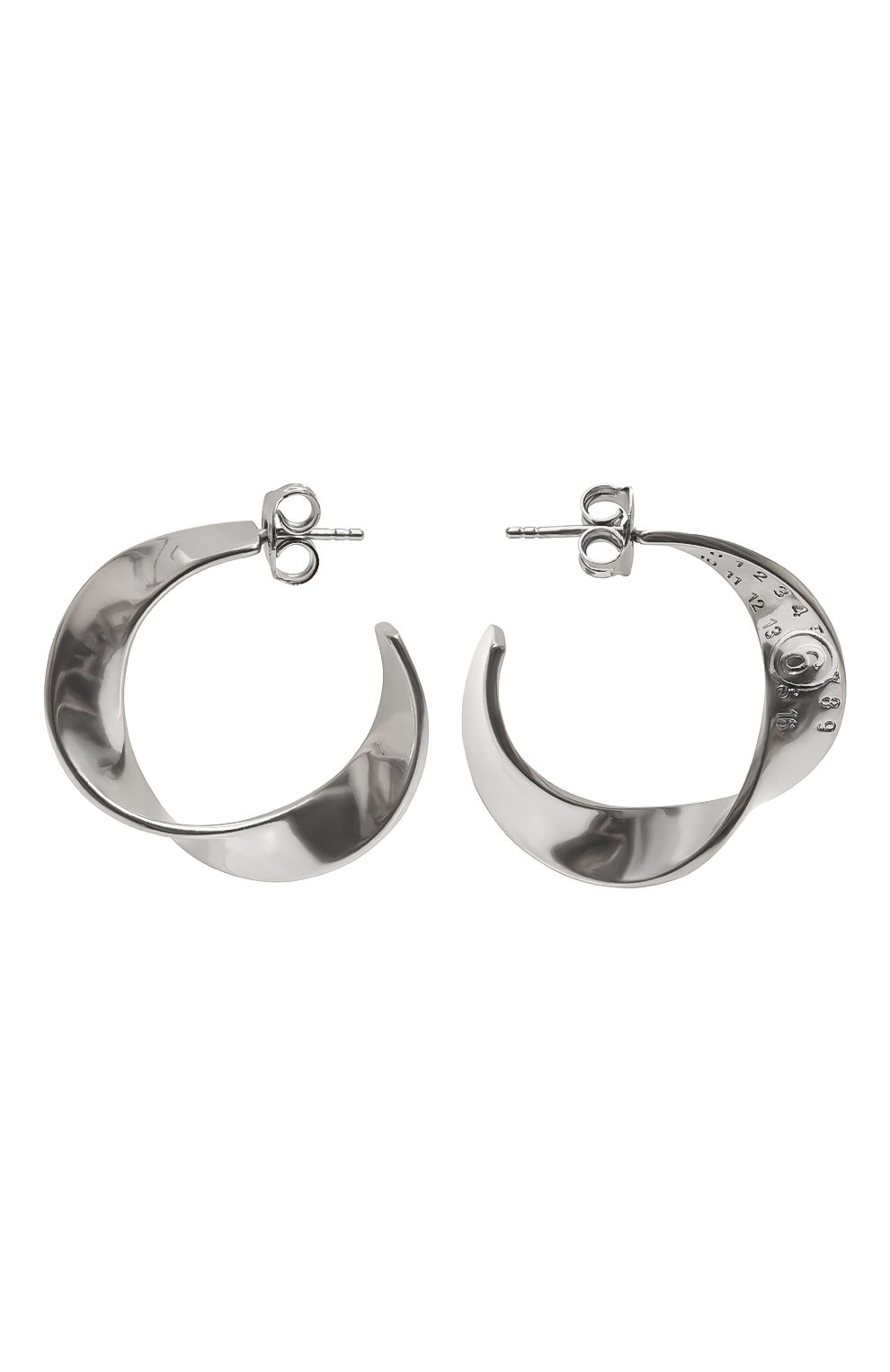 Серьги MM6 серебряного цвета по цене 26350 руб., арт. SM6VG0067 P6470, фото 1 Серьги MM6, арт. SM6VG0067 P6470, фото 1