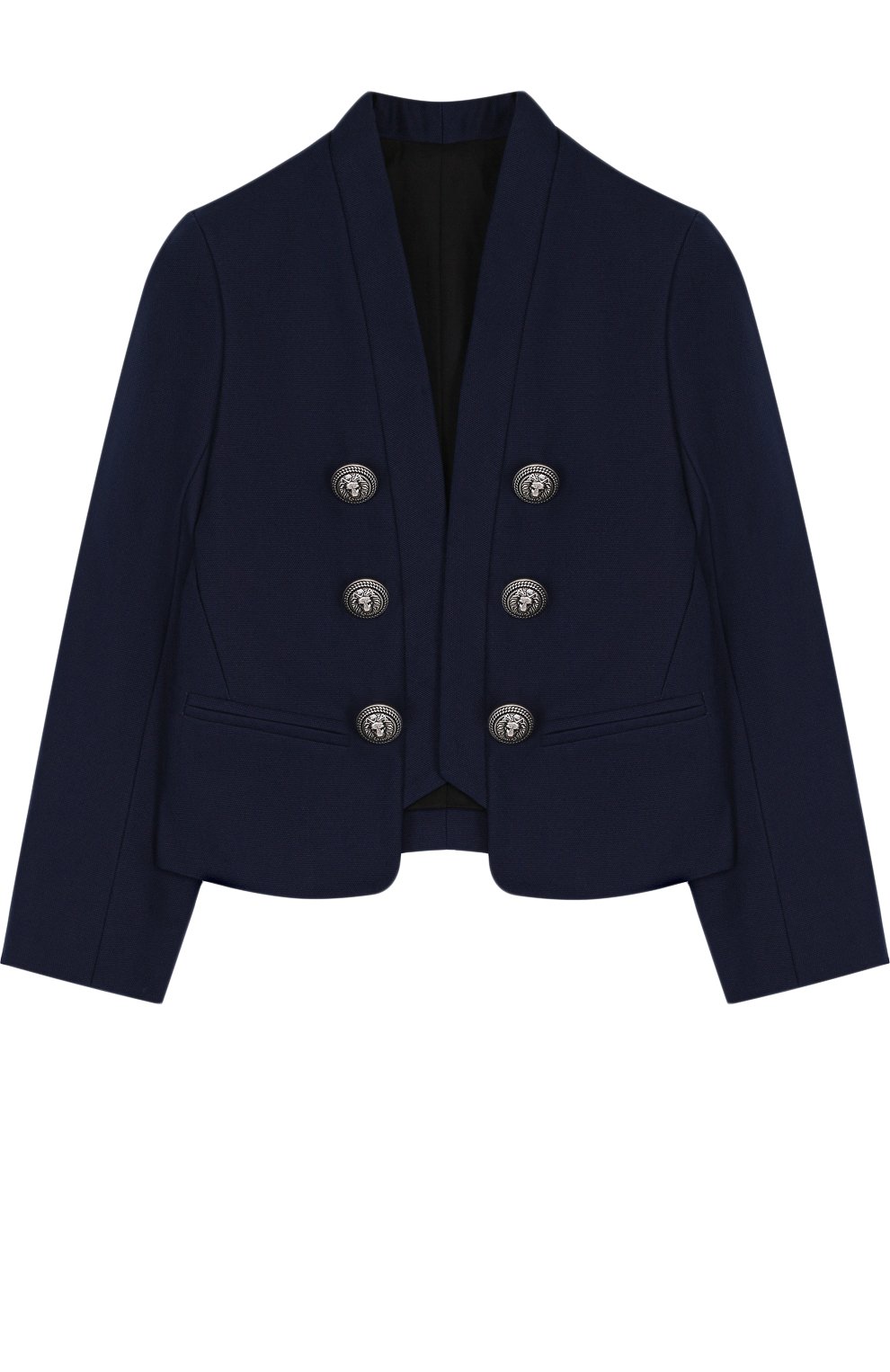 Хлопковый пиджак с шалевыми лацканами и декоративными пуговицами BALMAIN, арт. S8E/7002/T310, фото 1