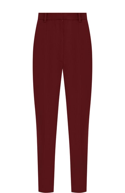 Женские укороченные брюки из смеси шерсти и шелка ALEXANDER MCQUEEN, арт. 536681/QLJ09