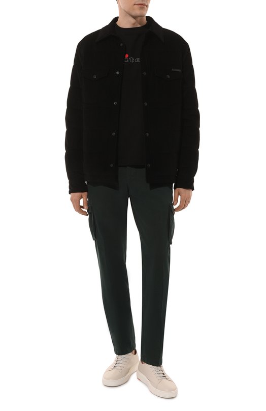Хлопковая футболка Kiton UMK041807 Чёрный  UMK041807 Фото 2