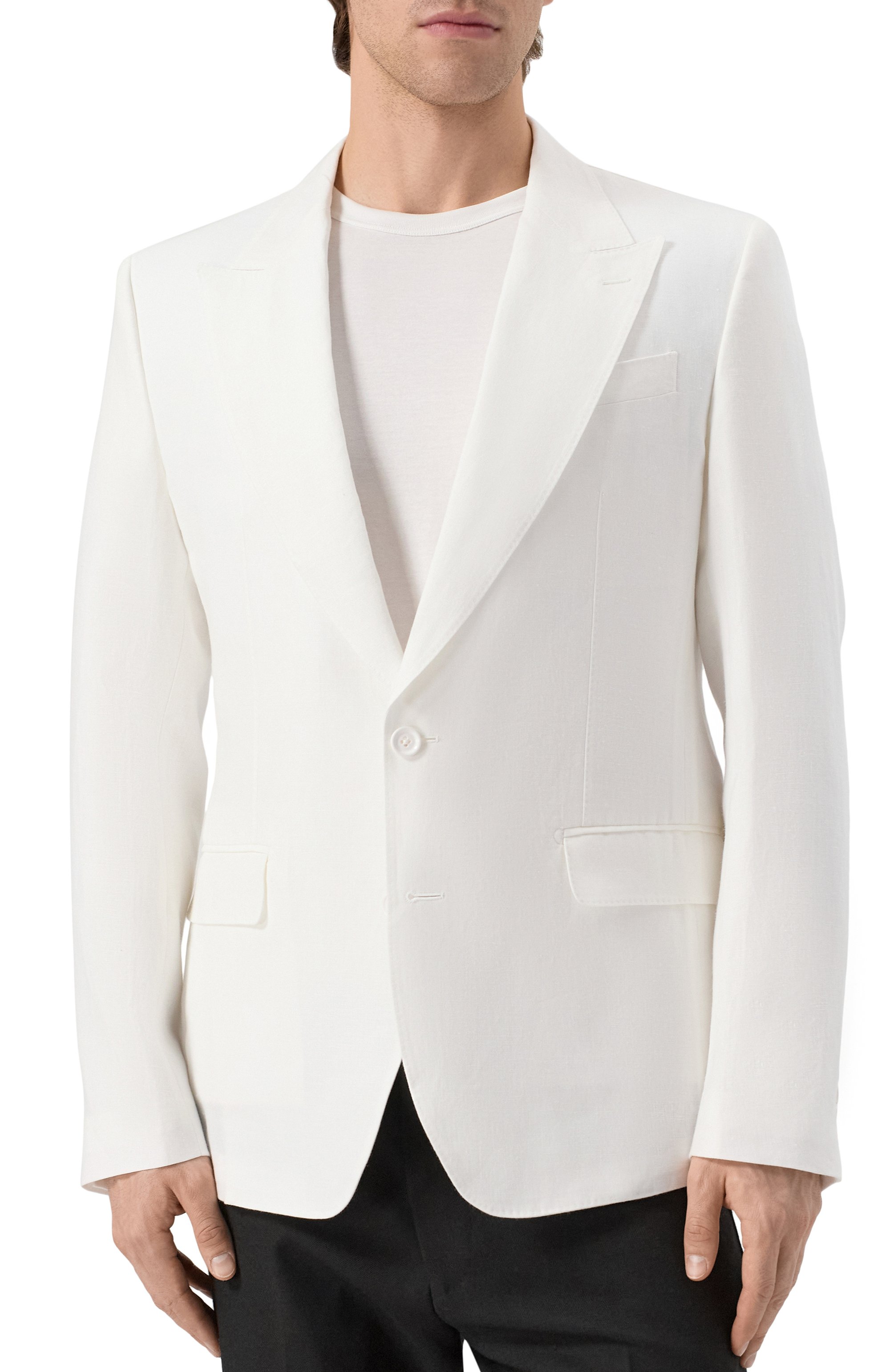 Льняной пиджак DOLCE & GABBANA, арт. G2QS6T/FU4MC, фото 4