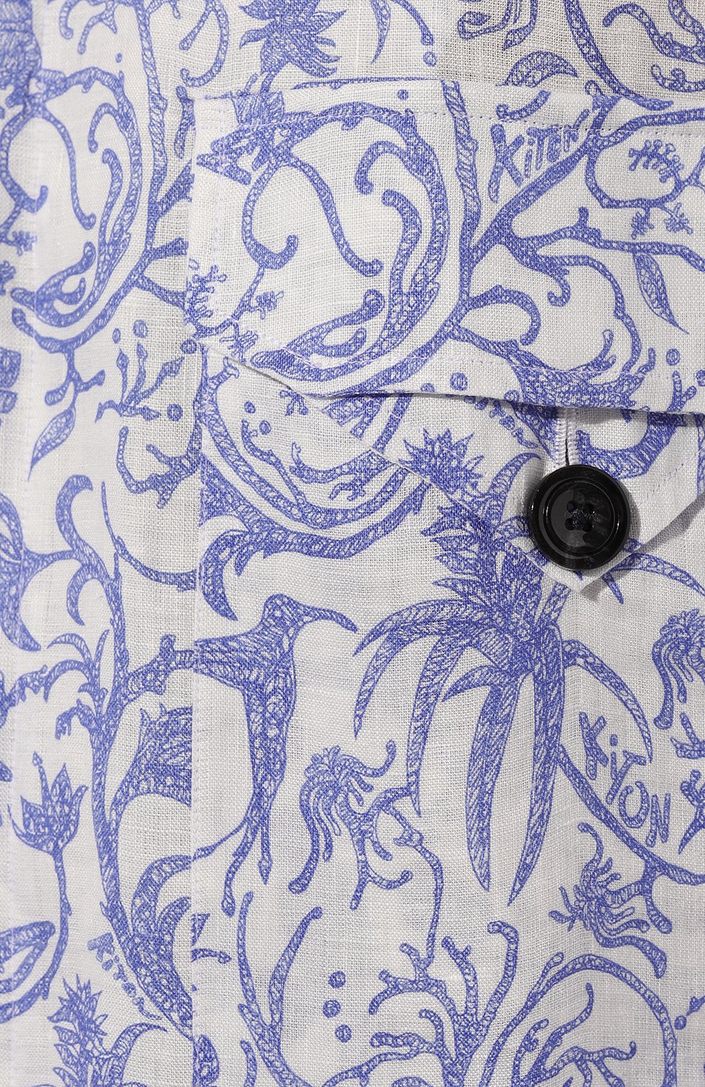 Льняная рубашка KITON, арт. UMC030H08902, фото 5