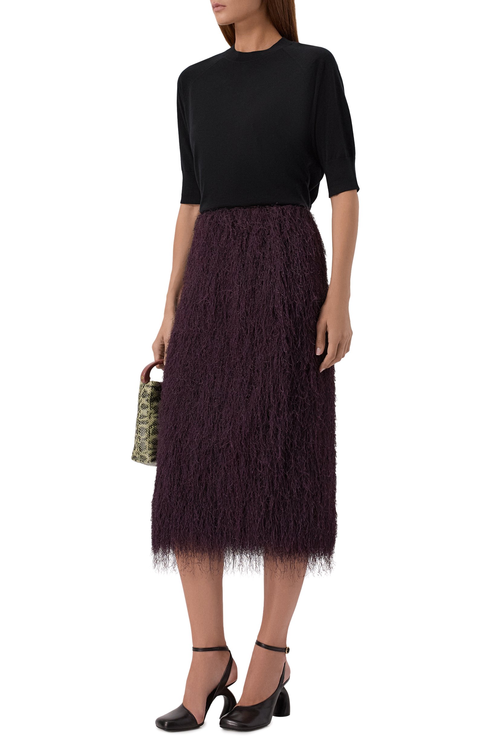 Шерстяной пуловер DRIES VAN NOTEN черного цвета по цене 59950 руб., арт. 131204/4700, фото 2 Шерстяной пуловер DRIES VAN NOTEN, арт. 131204/4700, фото 2