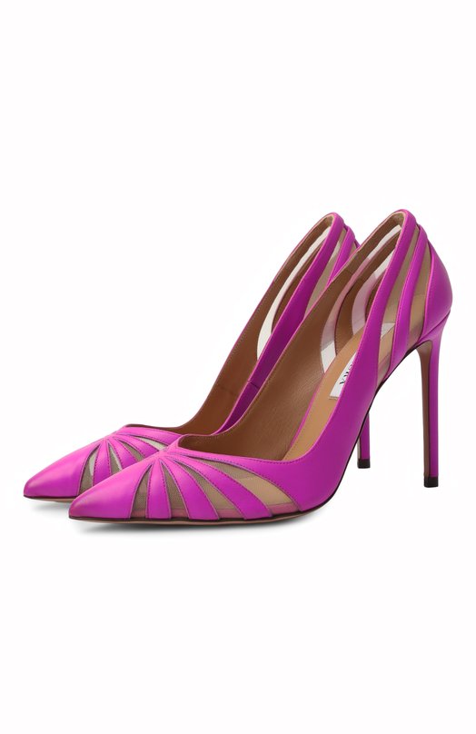 Комбинированные туфли The Spy 105 Aquazzura TSYHIGP0-NFH-UPK Розовый TSYHIGP0-NFH-UPK