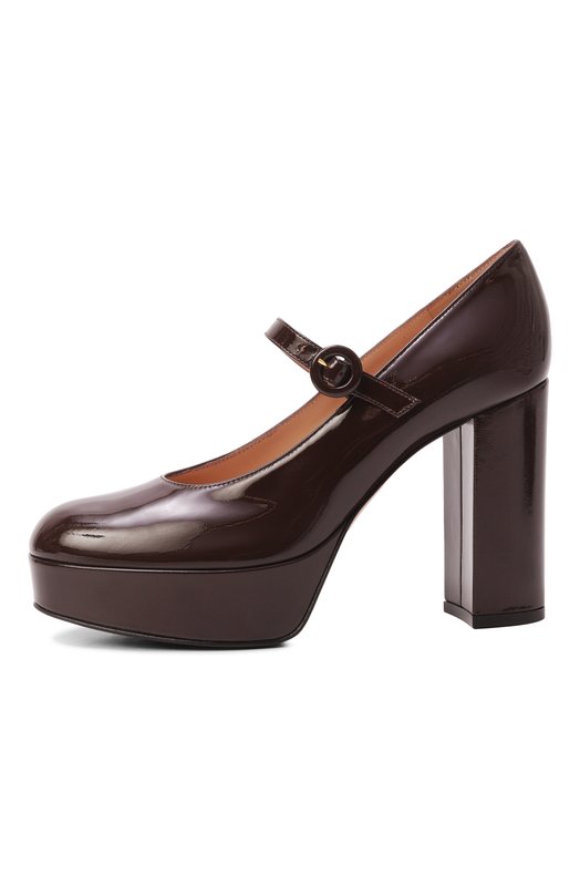 Лакированные туфли Mary Jane 100 Gianvito Rossi G25426.70RIC.NUIB0UR Бордовый  G25426.70RIC.NUIB0UR Фото 4