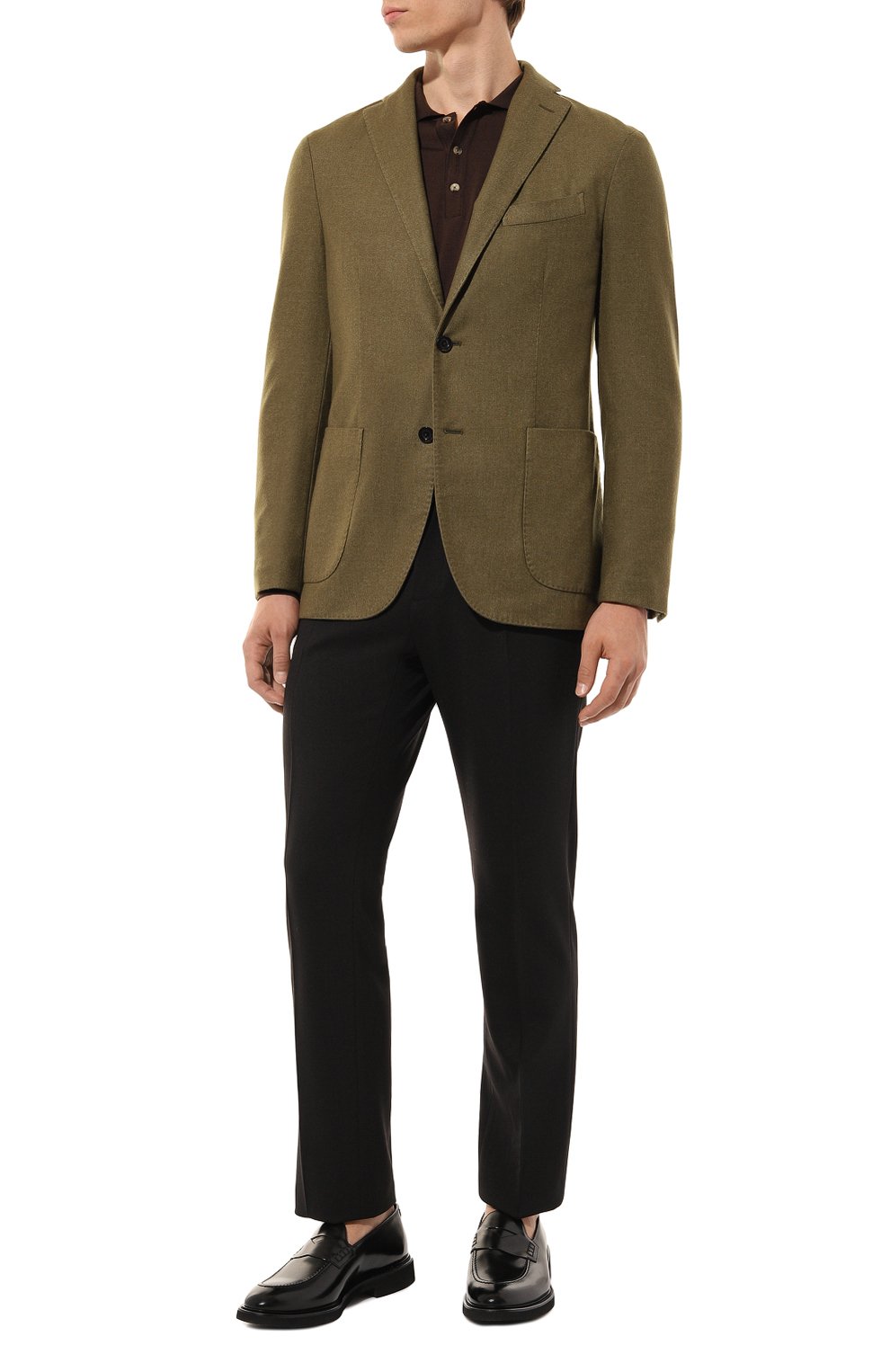 Кожаные пенни-лоферы DOUCAL'S, арт. DU3340VER0UF007N, фото 2