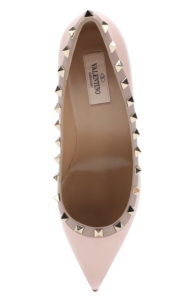 Кожаные туфли rockstud VALENTINO светло-розового цвета по цене 62650 руб., арт. TW2S0A04/VNW, фото 5 Кожаные туфли rockstud VALENTINO, арт. TW2S0A04/VNW, фото 5