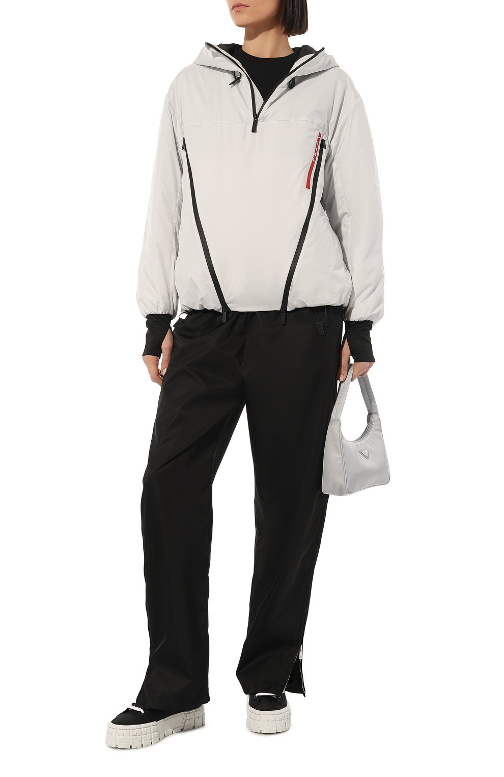 Куртка prada linea rossa PRADA белого цвета по цене 210000 руб., арт. 291946-1YV2-F0K74-202, фото 2 Куртка prada linea rossa PRADA, арт. 291946-1YV2-F0K74-202, фото 2