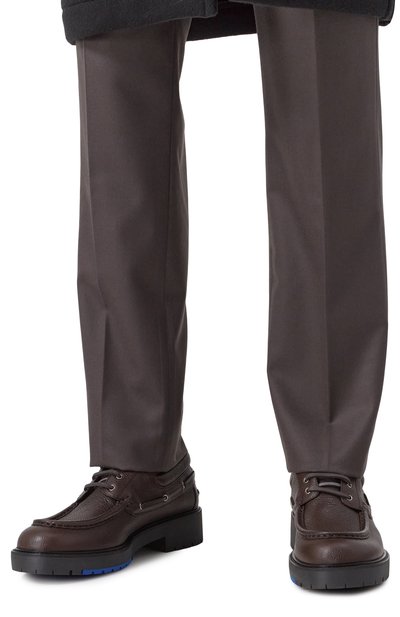 Кожаные топсайдеры raft BURBERRY, арт. 8101667, фото 3