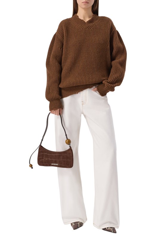 Сумка Le Bisou Perle Jacquemus 25HBAW00057/AC07A09 Коричневый  25HBAW00057/AC07A09 Фото 7