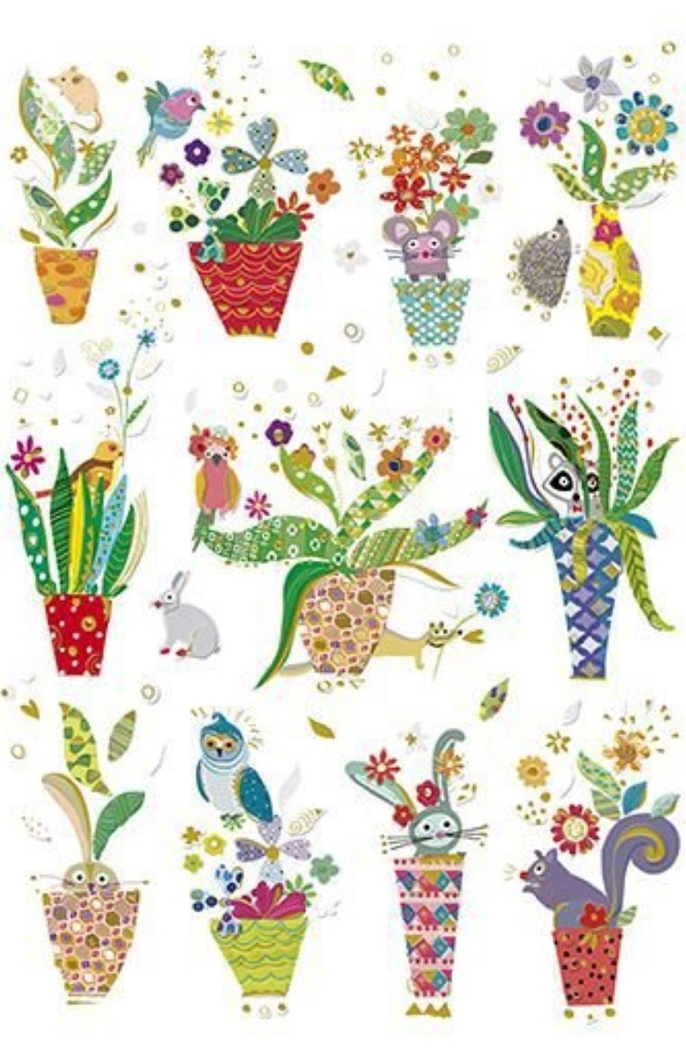 Открытка вазы с цветами TURNOWSKY, арт. MO7332, фото 1